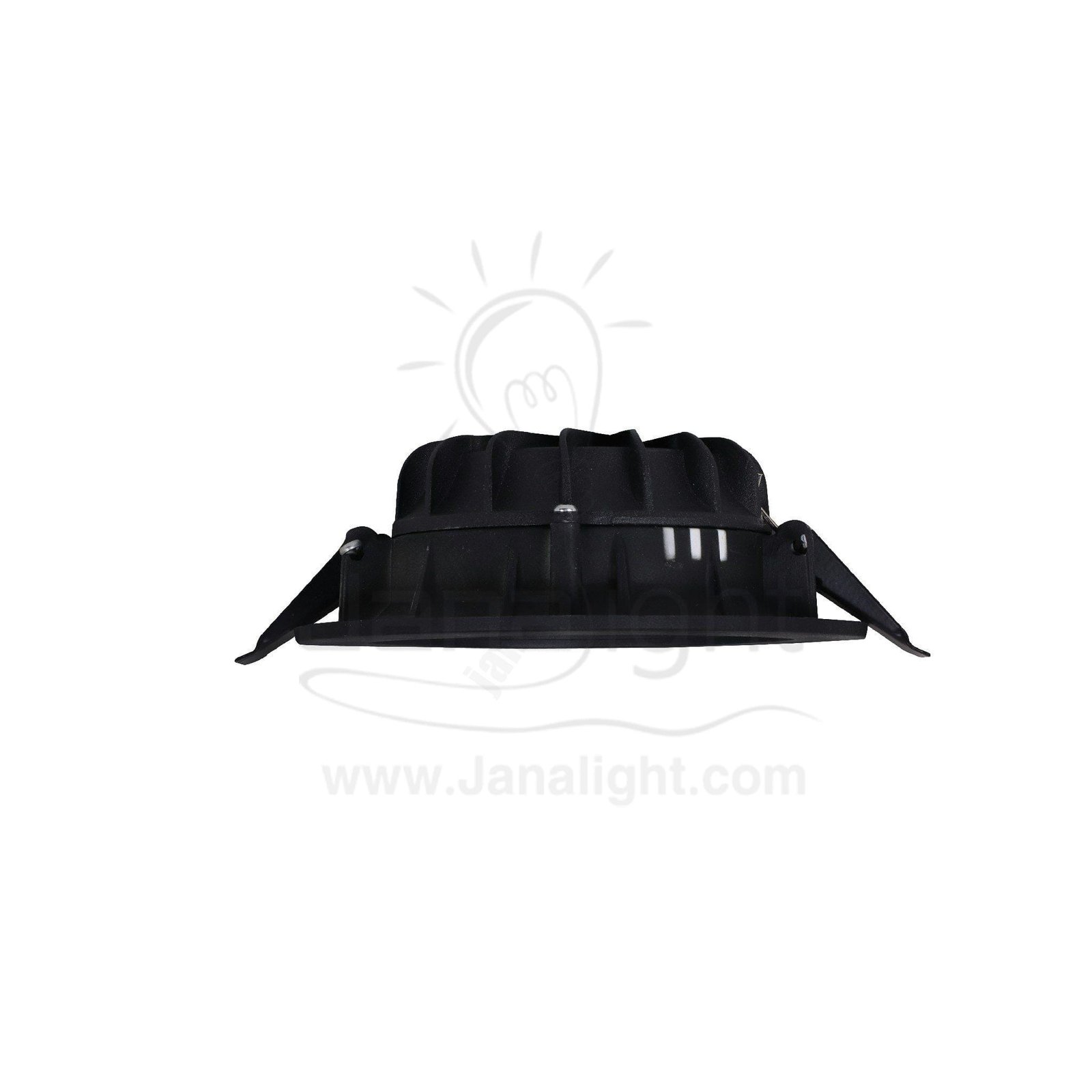 كشاف 10 وات كومبكت ابيض حلق اسود مط جنى لايت plastic white compact 10 watt downlight
